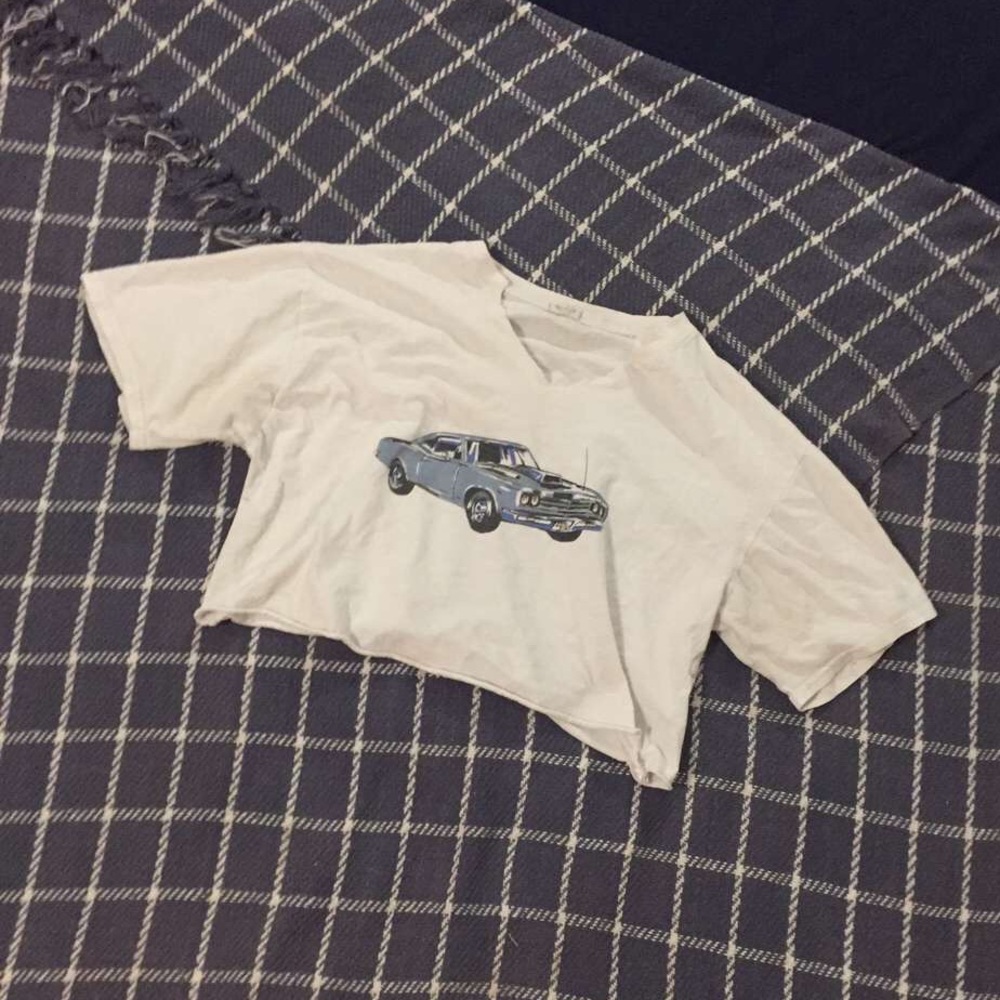 Vintage Car Show Graphic Cropped Tee from 1984!